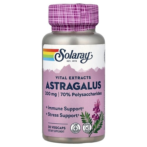 Solaray Vital Extracts Astragalus 30 Vegcaps product image