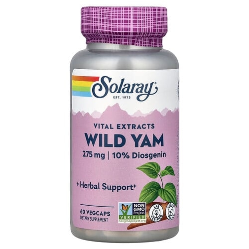 Solaray Vital Extracts Wild Yam 60 Vegcaps product image