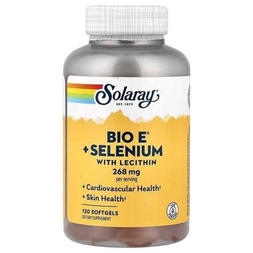 Solaray Bio E Selenium With Lecithin 120 Softgels product image