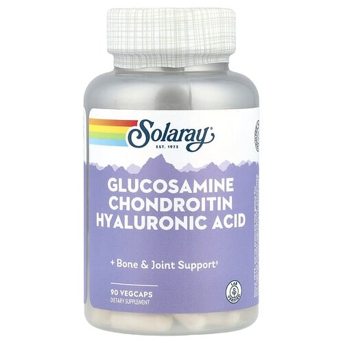 Solaray Glucosamine Chondroitin Hyaluronic Acid 90 Vegcaps product image