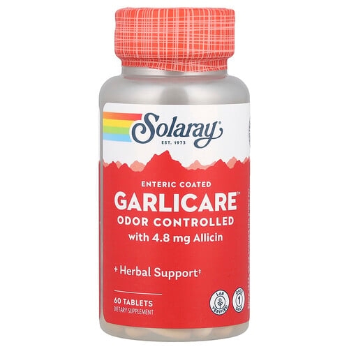 Solaray Enteric Coated Garlicare 60 Tablets product image