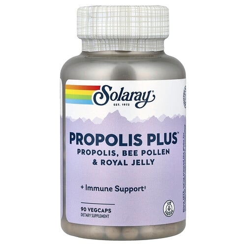 Solaray Propolis Plus Propolis Bee Pollen Royal Jelly 90 Vegcaps product image