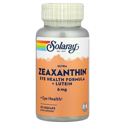 Solaray Ultra Zeaxanthin Eye Health Formula Lutein 30 Vegcaps product image
