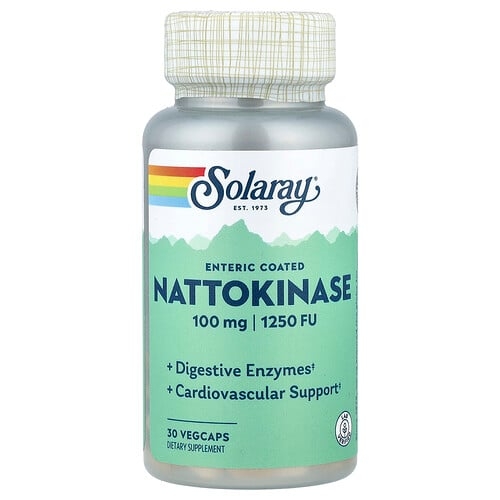 Solaray Nattokinase 100 Mg 1 250 Fu 30 Vegcaps product image