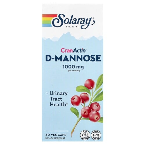 Solaray Cranactin D Mannose 60 Vegcaps product image