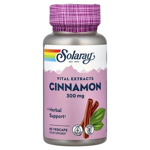 Solaray Vital Extracts Cinnamon 60 Vegcaps product image