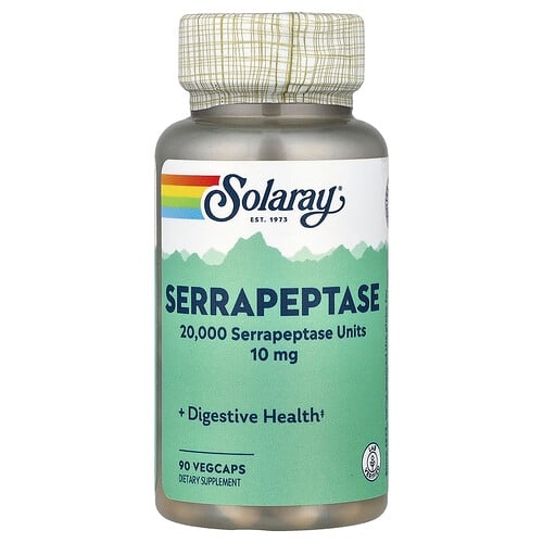 Solaray Serrapeptase 10 Mg 90 Vegcaps product image