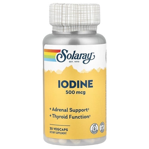 Solaray Iodine 500 Mcg 30 Vegcaps product image