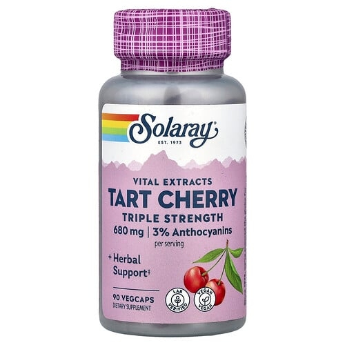 Solaray Vital Extracts Tart Cherry 90 Vegcaps 340 Mg Per Cap product image