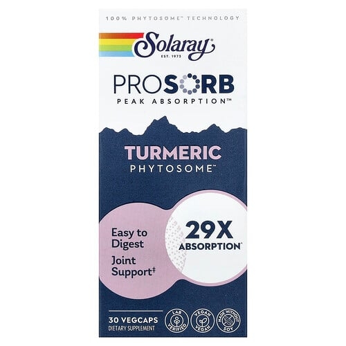 Solaray Turmeric Phytosome 30 Vegcaps 500 Mg Per Capsule product image