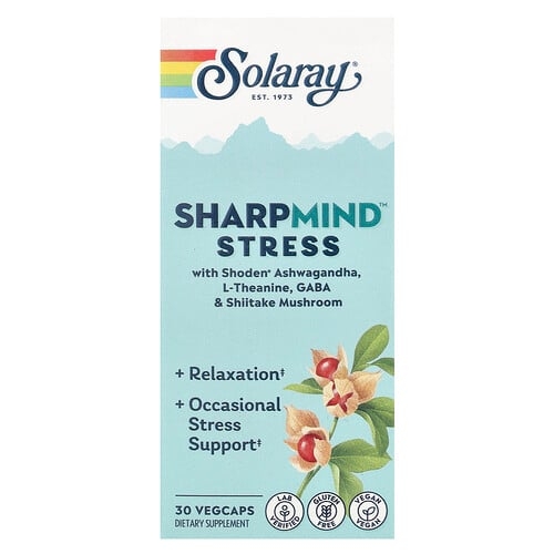 Solaray Sharpmind Stress 30 Vegcaps product image