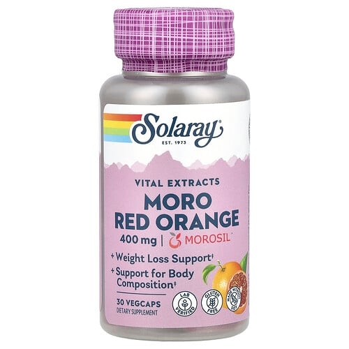 Solaray Vital Extracts Moro Red Orange 400 Mg 30 Vegcaps product image