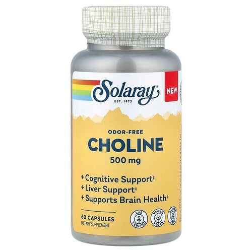 Solaray Choline Odor Free 500 Mg 60 Capsules product image