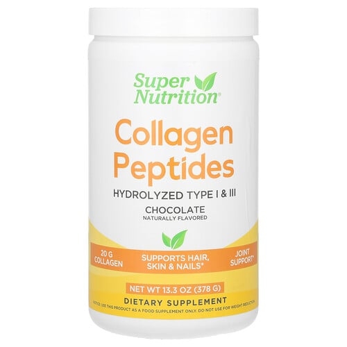 Super Nutrition Collagen Peptides Chocolate 13 33 Oz 378 G product image