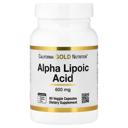 California Gold Nutrition Alpha Lipoic Acid 600 Mg 60 Veggie Capsules product image