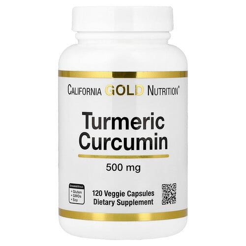 California Gold Nutrition Turmeric Curcumin 500 Mg 120 Veggie Capsules product image