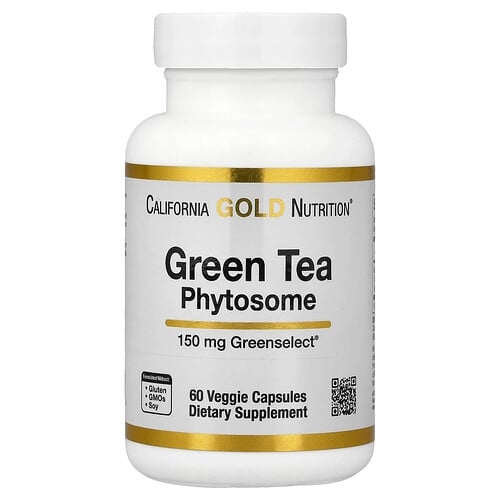 California Gold Nutrition Green Tea Phytosome 150 Mg 60 Veggie Capsules product image