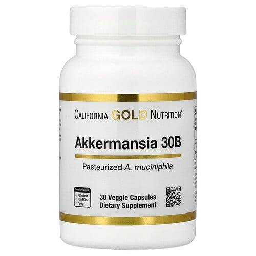 California Gold Nutrition Akkermansia 30b 30 Veggie Capsules 150 Mg Per Capsule product image