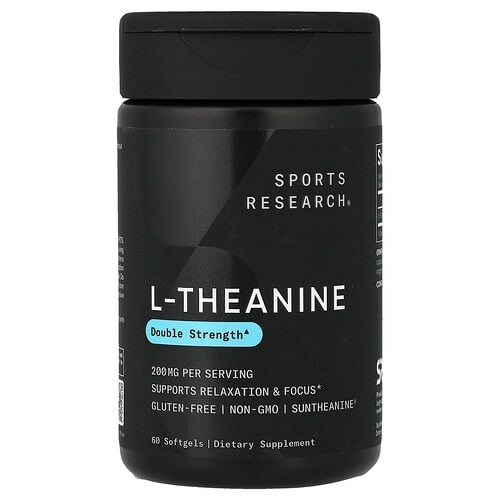 Sports Research L Theanine 200 Mg 60 Softgels product image