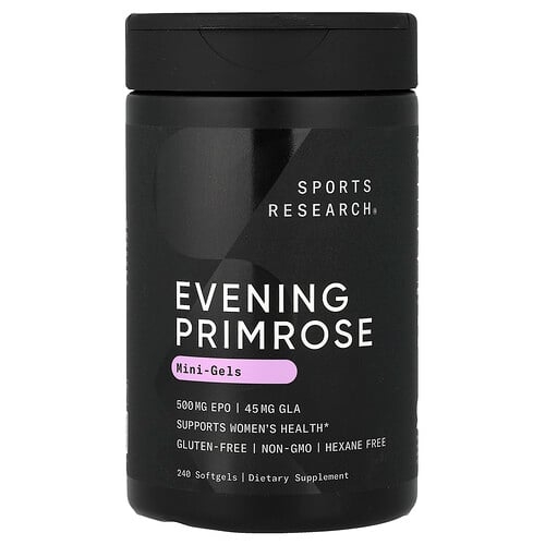 Sports Research Evening Primrose Mini Gels 240 Softgels product image