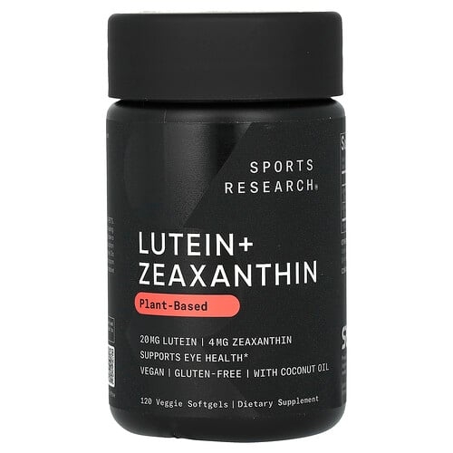 Sports Research Lutein Zeaxanthin Plant Based 120 Veggie Softgels product image