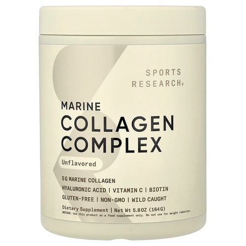 Sports Research Marine Collagen Complex Unflavored 5 8 Oz 164 G product image