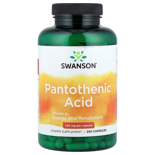 Swanson Vitamins Pantothenic Acid 250 Mg 250 Capsules product image