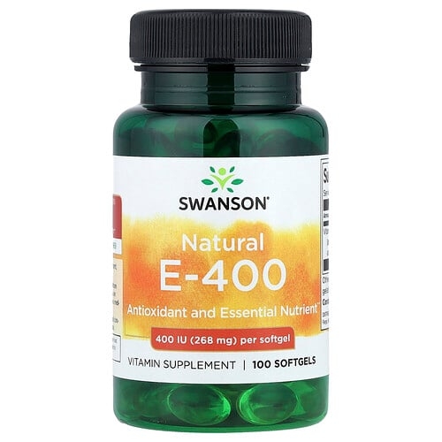 Swanson Vitamins Natural E 400 268 Mg 400 Iu 100 Softgels product image
