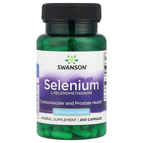 Swanson Vitamins Selenium 100 Mcg 200 Capsules product image