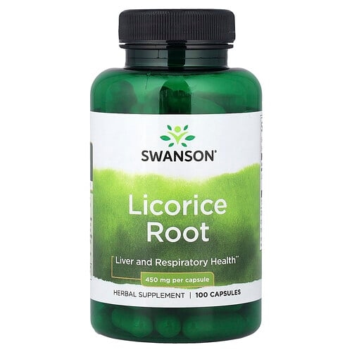 Swanson Vitamins Licorice Root 450 Mg 100 Capsules product image