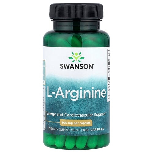 Swanson Vitamins L Arginine 500 Mg 100 Capsules product image