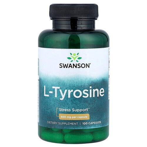 Swanson Vitamins L Tyrosine 500 Mg 100 Capsules product image