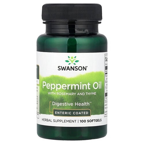 Swanson Vitamins Peppermint Oil With Rosemary And Thyme 100 Softgels product image