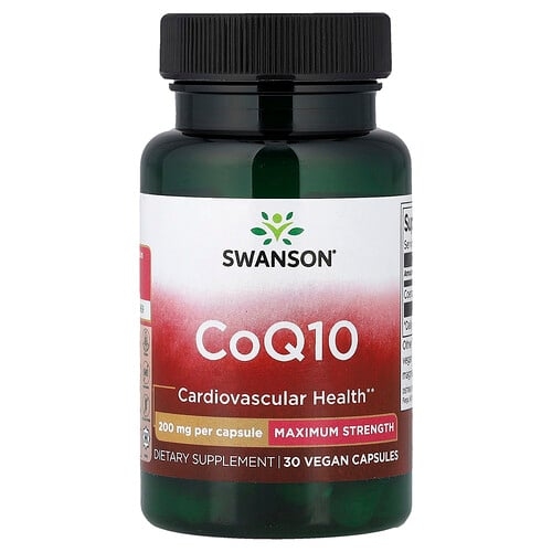 Swanson Vitamins Coq10 200 Mg 30 Vegan Capsules product image