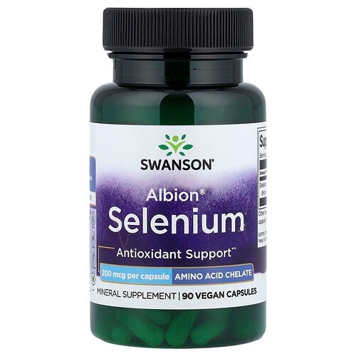 Swanson Vitamins Albion Selenium 200 Mcg 90 Vegan Capsules product image