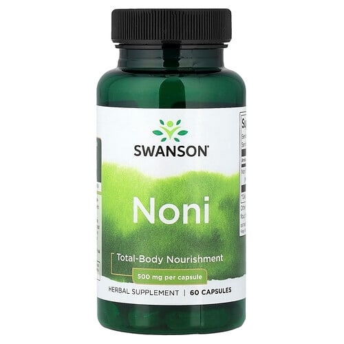 Swanson Vitamins Noni 60 Capsules 500 Mg Per Capsule product image