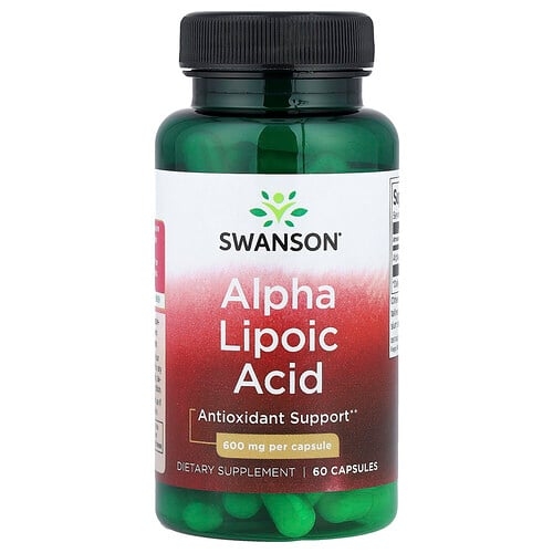 Swanson Vitamins Alpha Lipoic Acid 600 Mg 60 Capsules product image