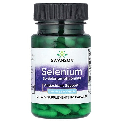 Swanson Vitamins Selenium 200 Mcg 120 Capsules product image