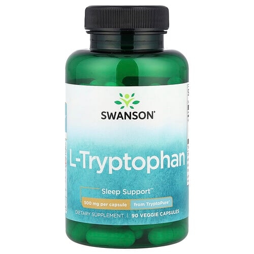 Swanson Vitamins L Tryptophan 500 Mg 90 Veggie Capsules product image