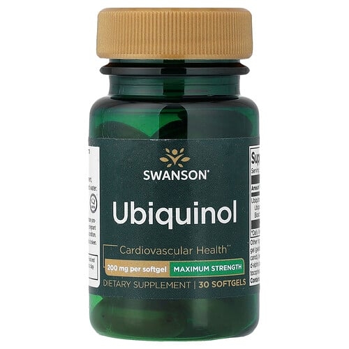 Swanson Vitamins Ubiquinol 200 Mg 30 Softgels product image