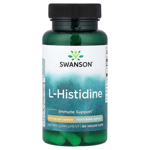 Swanson Vitamins L Histidine 500 Mg 60 Vegan Caps product image