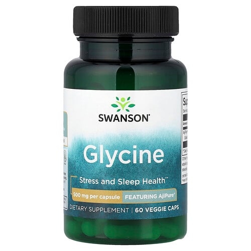 Swanson Vitamins Glycine 500 Mg 60 Veggie Caps product image