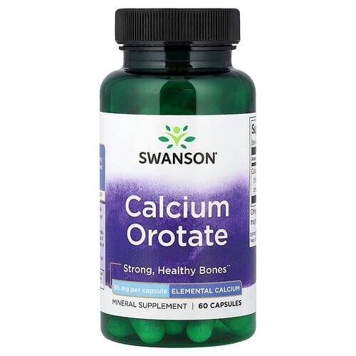 Swanson Vitamins Calcium Orotate 85 Mg 60 Capsules product image