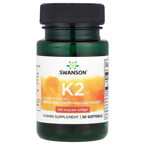 Swanson Vitamins Natural Vitamin K2 100 Mcg 30 Softgels product image