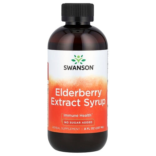 Swanson Vitamins Elderberry Extract Syrup 8 Fl Oz 237 Ml product image