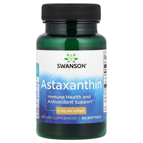 Swanson Vitamins Astaxanthin 4 Mg 60 Softgels product image