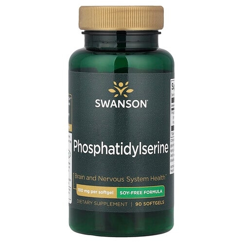 Swanson Vitamins Phosphatidylserine Soy Free Formula 100 Mg 90 Softgels product image