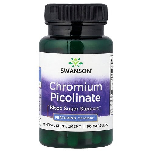 Swanson Vitamins Chromium Picolinate 60 Capsules 200 Mcg Per Capsule product image