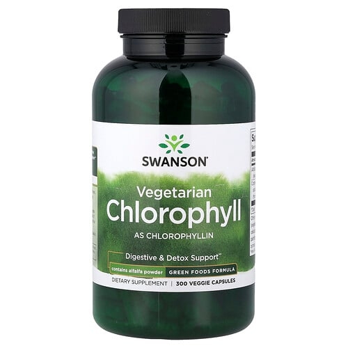 Swanson Vitamins Vegetarian Chlorophyll 300 Veggie Capsules product image