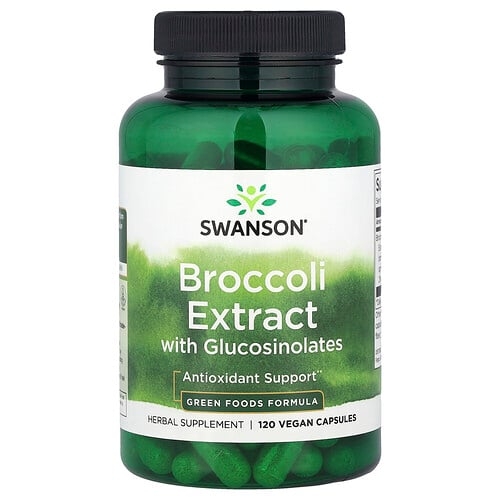 Swanson Vitamins Broccoli Extract With Glucosinolates 120 Vegan Capsules 600 Mg Per Capsule product image